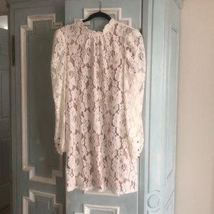 WAYF lace long sleeve dress